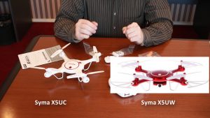 Разница между Syma X5UC и Syma X5UW